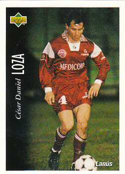 Cesar Daniel Loza Lanus 1995 Upper Deck Futbol Argentina #138